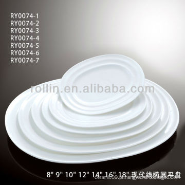 Japão boa qualidade estilo chinês placa de porcelana de forma de coração plana